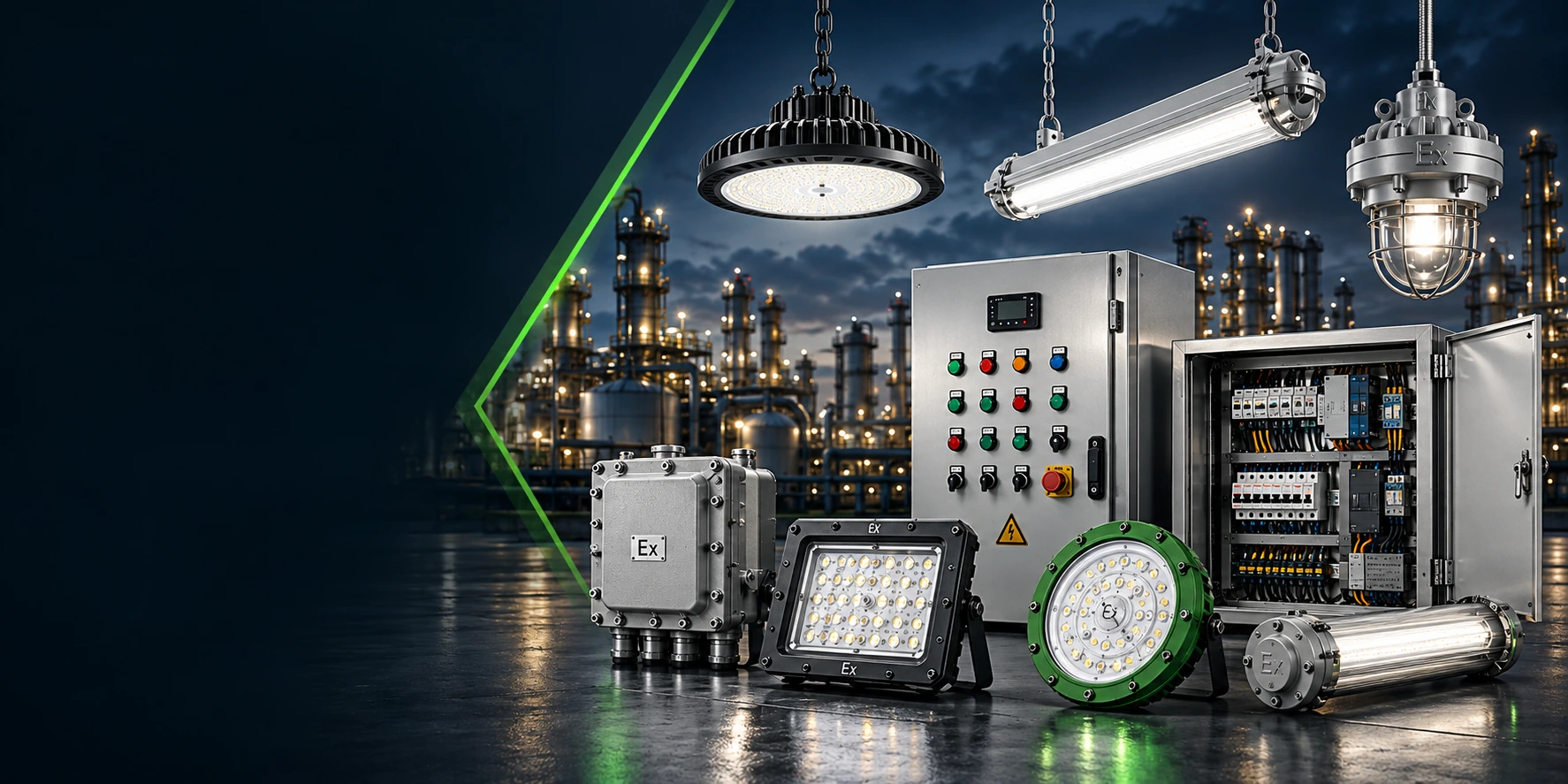 ATEX uyumlu exproof elektrik ekipmanları için endüstriyel saha çözümü