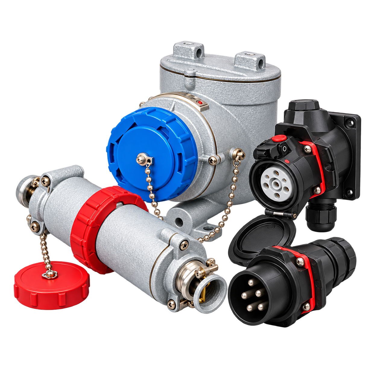 Explosion-proof plug and socket product group